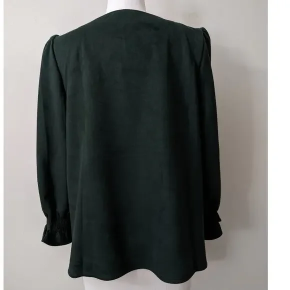 Tuckernuck Suede Easton Top - Malachite - Picture 5 of 12